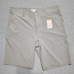 Pantaloncini ibridi Peter Millar uomo 36 Shackleford Performance grigio 10" nuovi con etichette nuovi $105 - Foto 1 di 12
