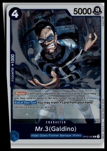 Paramount War #OP02-065 Mr.3 (Galdino) - Picture 1 of 2