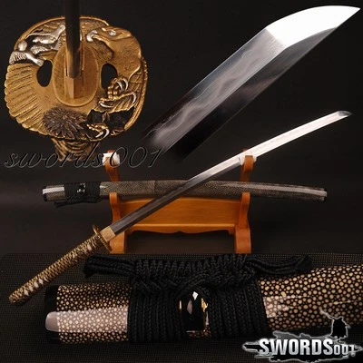 Top Grade Japanese Sword Katana Clay Tempered Kobuse Blade Full Tang Sharpened - Image 1 of 4