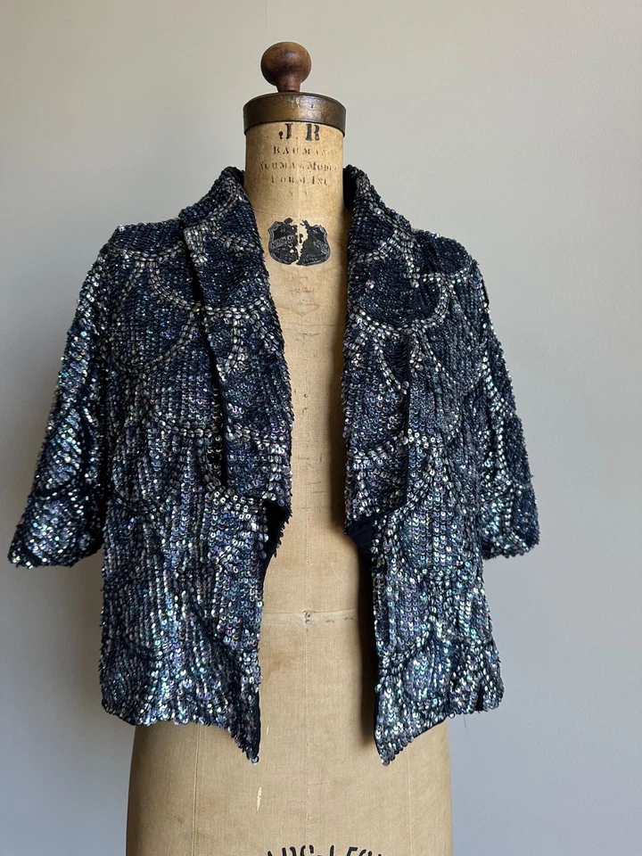 TOPSHOP 彩虹亮片短款西装外套。 6 码 印度制造。 — 第 1/4 张图片