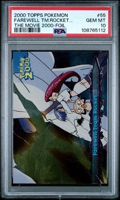 Topps Pokemon Movie 2000 “Farewell Team Rocket” #55 Foil PSA 10 *POP 4* - Image 1 of 2