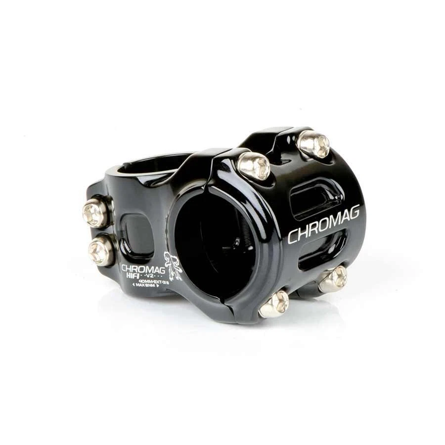 Chromag HiFi Stem 40mm Aluminum Black, Low Stack, Contoured Design for Mountain - Image 1 of 1