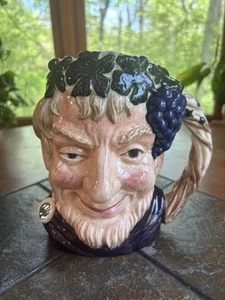 Vintage Royal Doulton Bacchus Large Character Toby Jug Mug 1958 Made In England - Picture 1 of 12