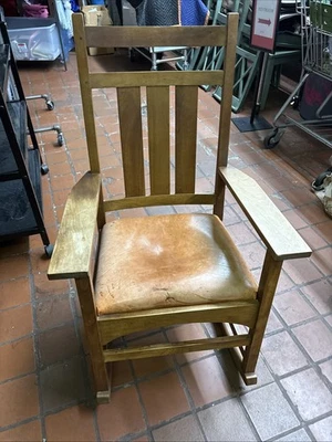 Vintage Stickley Rocker C,. Pick up only 1997 Foto 1 de 4