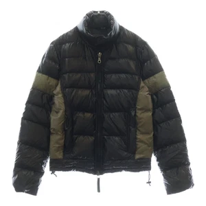 DUVETICA NELEO Nereo Zip Up Nylon Down Jacket Black Khaki U.3570.00 1035.R Used - Picture 1 of 8