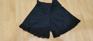 Vintage OLGA Sz M Lingerie Pettipants Bloomers Lace Shorts Sheer, BLACK,SEXY - Picture 1 of 5