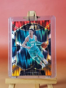 LAMELO BALL 2020-21 SELECT RED ORANGE SHOCK PRIZM CONCOURSE #63 RC ROOKIE - Picture 1 of 2