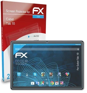 atFoliX 2x Screen Protection Film for Cubot Tab 10 Screen Protector clear - Afbeelding 1 van 8