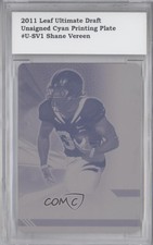 2011 Leaf Ultimate Draft Printing Plate Cyan 1/1 Shane Vereen Rookie RC 0t3