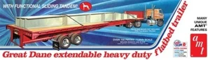 AMT Models 1111 Great Dane Extendable Flat Bed Trailer 1:25 Scale Model Kit - Picture 1 of 1