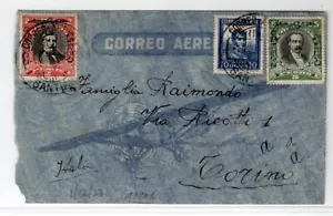 Chile 1933 airmail Santiago to Italy Torino great mixed franking - Picture 1 of 1