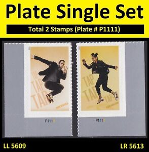 US 5609 5613 Tap Dance F plate single set 2 P1111 MNH 2021