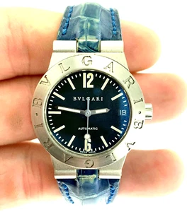 BVLGARI Diagono Sports LC 29 S AUTOMATIC St Steel 29mm Lady's Watch~Italy - Picture 1 of 10