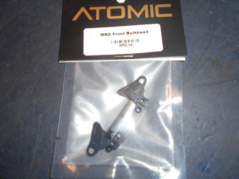 Atomic 1/28 scale RC Car Part No MRZ-34 MRZ Front bulkhead - Image 1 of 1