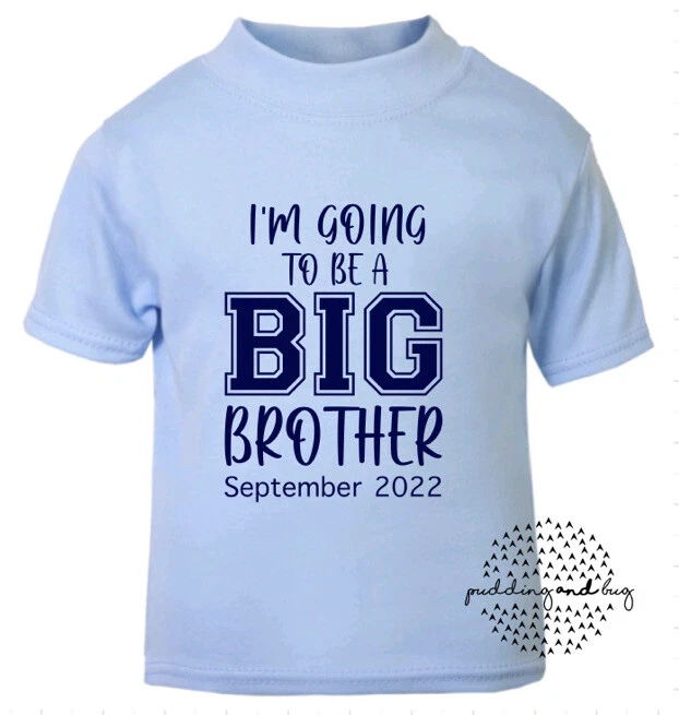 Personalised I'm Going To Be A Big Brother Sibling Pregnancy Announcement TShirt - Image 1 of 1