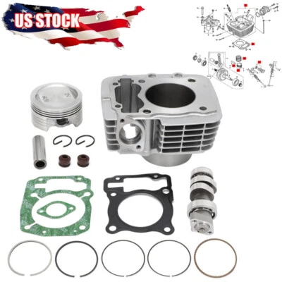 Kit de junta de pistón de cilindro de árbol de levas ACTUALIZACIÓN para HONDA CRF150F CRF 150F 2006-2017 Foto 1 de 4