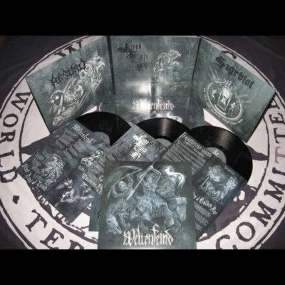 WELTENFEIND 3xLP black vinyl BOX SET limited edition 300 copies W.T.C. 2009 OOP - Image 1 of 4