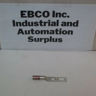 QTY 25-IZZY LUG -I22-38U -COPPER COMPRESSION LUG 2 STRANDED ,2 HOLE, 3/8in - Image 1 of 4