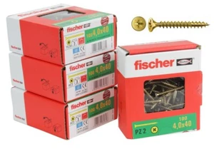 Lot de 400 Vis à bois Fischer PZ2 4,0x40mm Power-Fast Qualité Premium - Foto 1 di 2