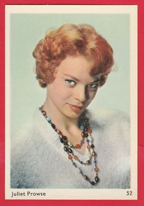 1960s Leaf Confectionary Film Star Card #52 Actress Juliet Prowse - Picture 1 of 1