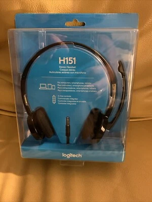 Logitech H151 Stereo Multi Device Headset with In Line Controls - Image 1 of 4