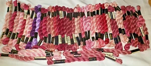 48 Hanks of PINKS DMC & German Pearle Cotton 3 Ply All New Assorted Pinks - Picture 1 of 4
