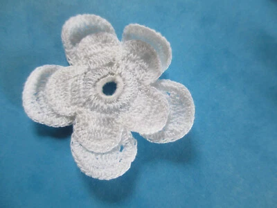 12 éléments dentelle main crochet point d'Irlande anciens coton blanc  N° F4 Foto 1 de 2