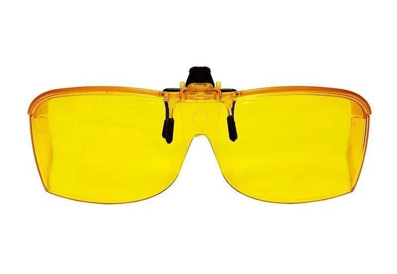 Clip & Flip Wrap Around Yellow Filter Sunglasses , 100% UVA/UVB Protection - Image 1 of 1