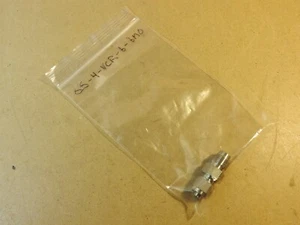 SWAGELOK 1/4 VCR x 6mm Swagelok Tube Fitting, (w/ 6mm Cap) SS-4-VCR-6-6MO - Used - Picture 1 of 5