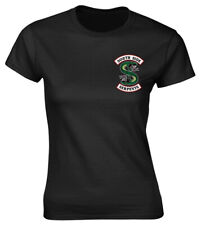 Riverdale SerpenT-S Black Womens Fitted T-Shirt NEW OFFICIAL