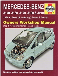 MERCEDES BENZ A140 A160 A170 A190 A210 PETROL DIESEL '98-'04 REPAIR MANUAL *VGC* - Picture 1 of 1