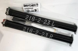 Set Garage Torsion Springs 218-2-23 2" ID 23" Long Coated Winding Bars & Gloves - Picture 1 of 2