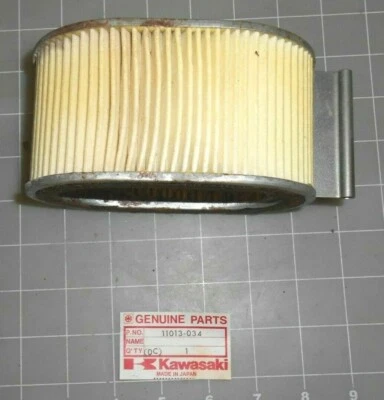 FILTRO DE AIRE KAWASAKI KZ900 11013-034 NOS 1 CANTIDAD VINTAGE OEM ENVÍO GRATUITO Foto 1 de 4