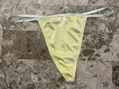 BRAGAS VICTORIA'S SECRET ANGELS M SATINADAS LISAS FLORALES RARAS VINTAGE CADENA EN V Foto 1 de 4