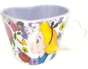 Tokyo Disney Resort Alice In Wonderland Souvenir Mug Japan White Rabbit Rose New - Picture 1 of 24
