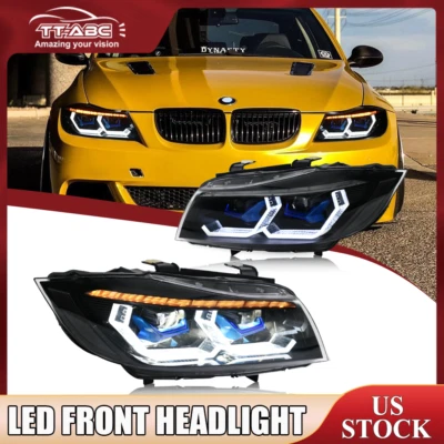 TT-ABC Full LED DRL Headlights for 2009-2012 BMW e90 e91 320i 328i 335i 328xi Foto 1 de 4