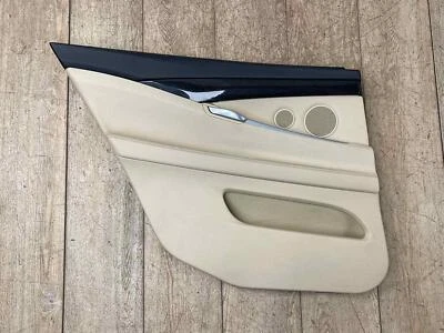 Fits 2010 - 2017 BMW 535I GT Rear LH Driver Door Trim Panel Beige OEM - Image 1 of 4