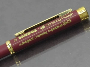 Excellent & Rare SANDOZ Metal PEN Drug Rep Pharmaceutical Promo Advertising - Picture 1 of 9
