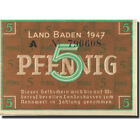 [#278687] Banknote, Germany, Baden, 5 Pfennig, 1947, KM:S1001a, UNC