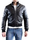 ★Giacca Giubbotto Uomo in di PELLE 100% Men Leather Jacket Veste Homme Cuir e8af