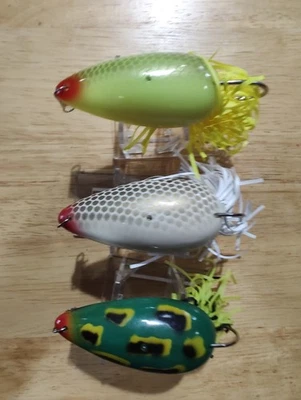 #648 Lote de 3 Iscas de Raposa do Pântano "Moss Boss" Top Iscas de Pesca Aquática Corpo 2 7/8" - Imagem 1 de 4
