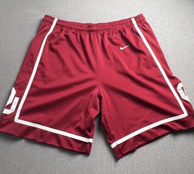 Nike Oklahoma Sooners Shorts Men's L Red Basketball Authentic Team Apparel OU - Image 1 of 4
