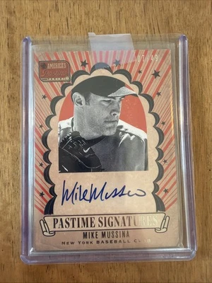 2013 Panini America's Pastime Baseball Pastime Signatures Mike Mussina Auto /49! - Image 1 of 2