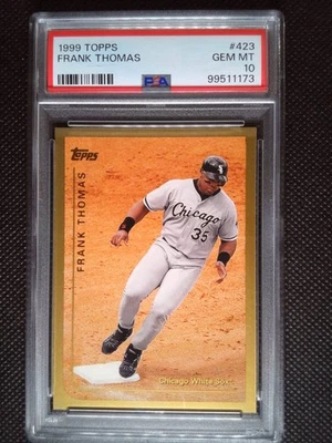 1999 Topps - Frank Thomas #423 - PSA 10 - Graded Gem MT - Image 1 of 2