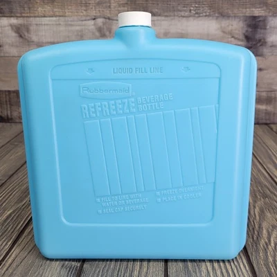 Botella de bebidas Rubbermaid Refreeze #8487 enfriador bolsa de hielo reutilizable de colección usada en excelente estado Foto 1 de 4