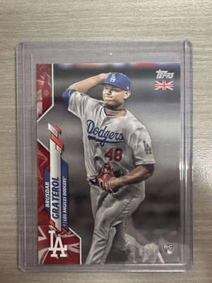 2020 TOPPS LOS ANGELES DODGERS BRUSDAR GRATEROL UK EDITION #155 02/99 RC - Image 1 of 2