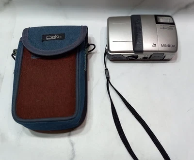 Minolta Vectis 200 IX-Date Silver Point & Shoot APS Film Camera Works & Tested - Image 1 of 4