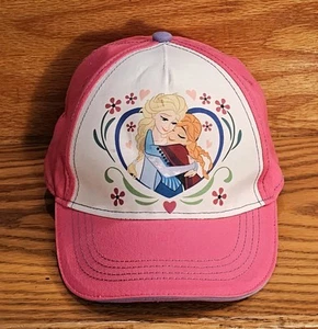Disney Elsa Anna Mütze Ball Cap OSFM Mädchen rosa Hakenschlaufe verstellbar - Bild 1 von 9