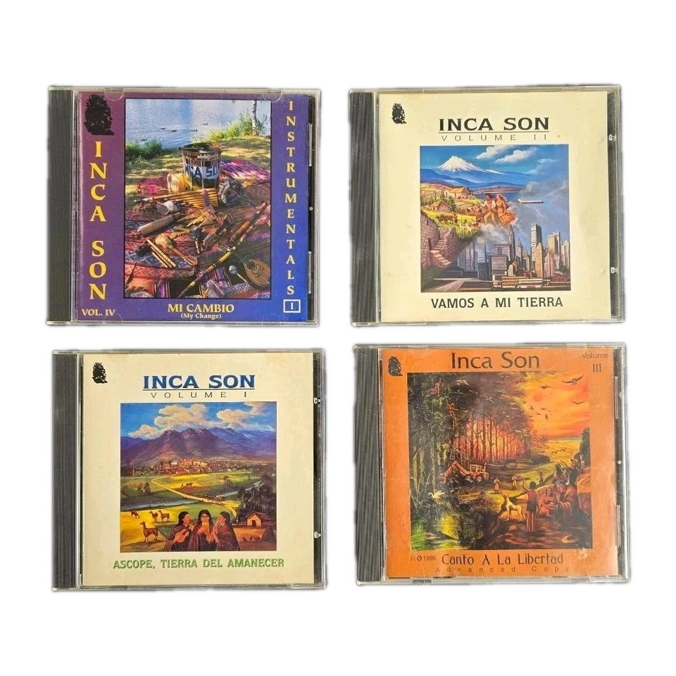 Лот из 4 компакт-дисков Inca Son том I II III IV Andean Folk Mi Cambio Vamos a Mi Tierra Ascope - Изображение 1 из 1