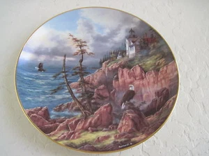 God Bless America VIGILANT BEACON Rudi Reichardt Collectible Plate - Picture 1 of 5